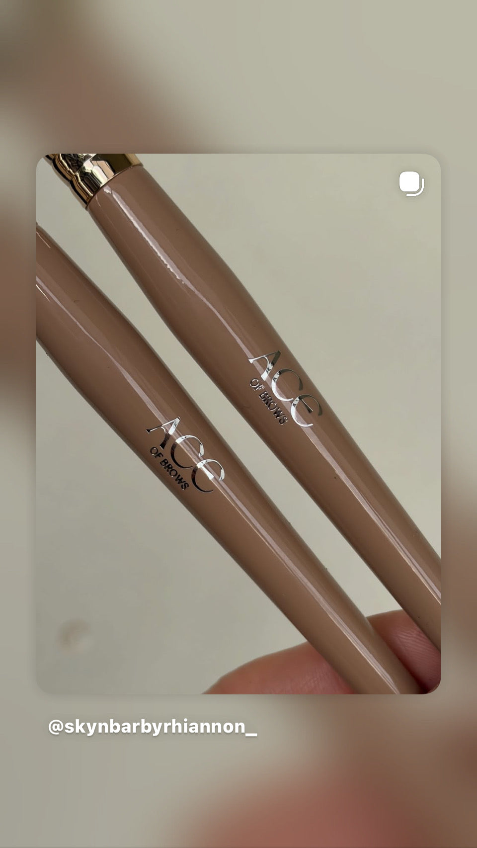 ACE CHOCOLATE MOCHA ANGLED BRUSH