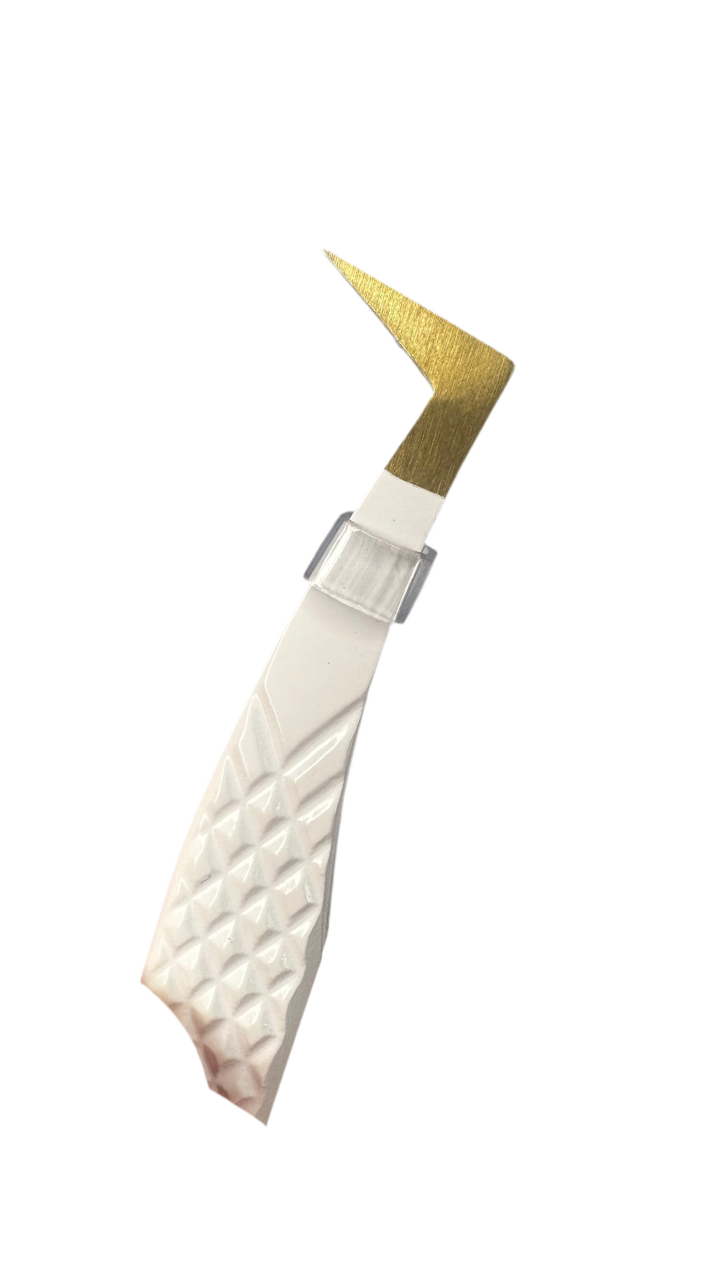 Lash Tweezer Set - GOLD - L SHAPE BOOT & CURVED TWEEZER