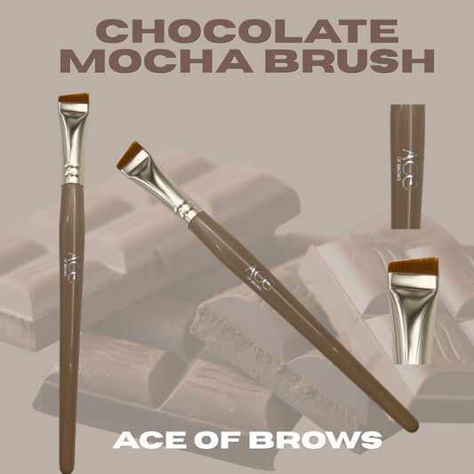 ACE CHOCOLATE MOCHA ANGLED BRUSH - *presale item to be shipped June 15th*